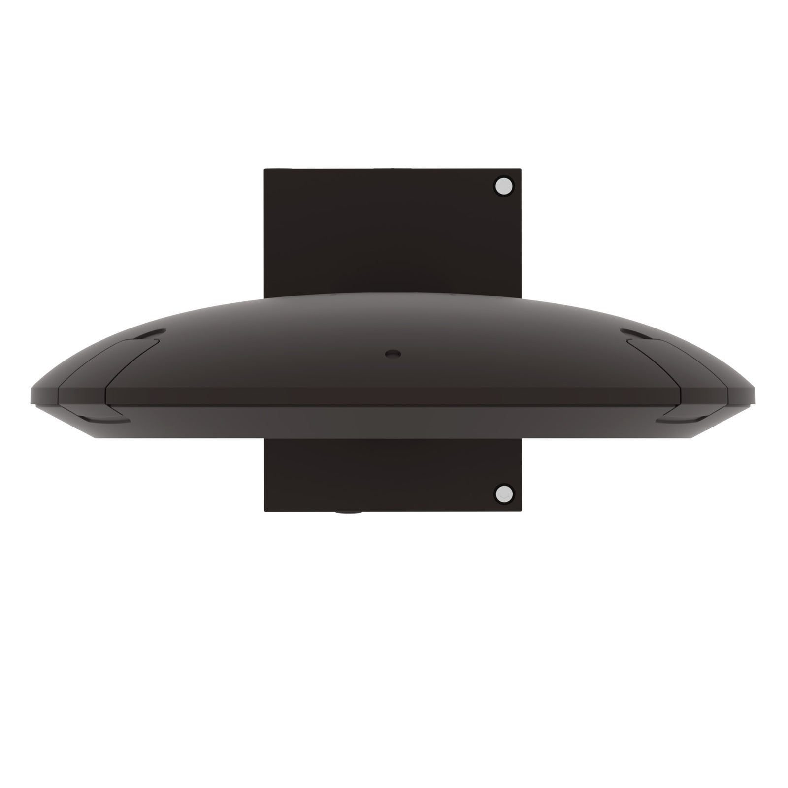 LED post top light wall mount profile view