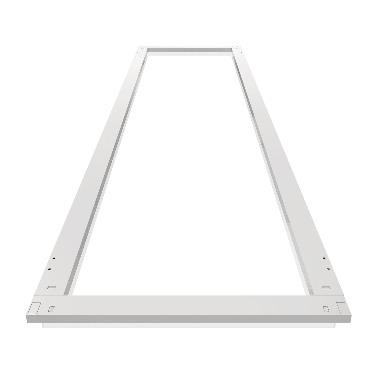 SFL02 1x4ft surround frame LED light low-angle perspective highlighting ultra-slim profile