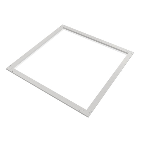 SFL02 2x2ft surround frame LED light angled perspective view showing slim aluminum frame design