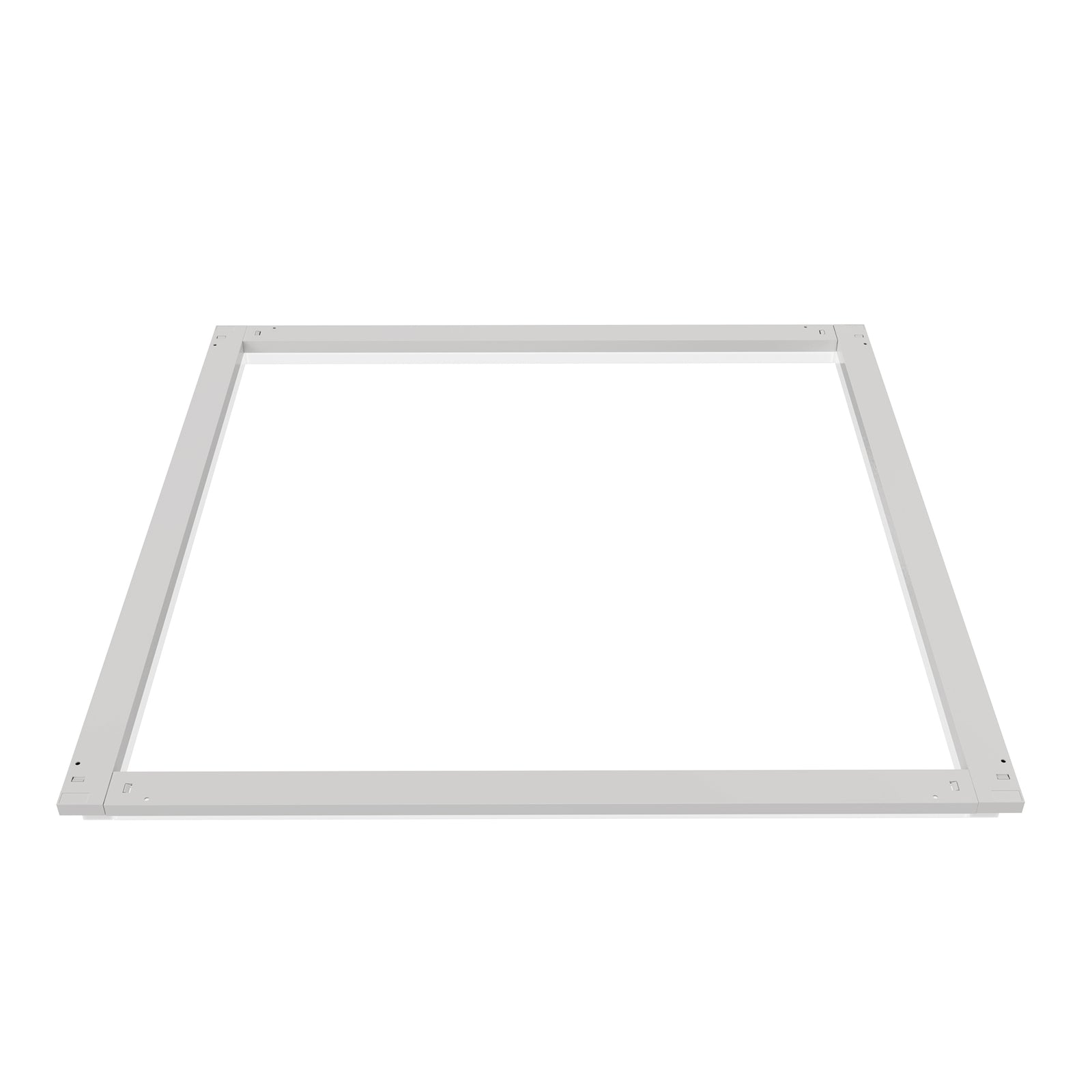 SFL02 2x2ft surround frame LED light low-angle perspective highlighting ultra-slim profile