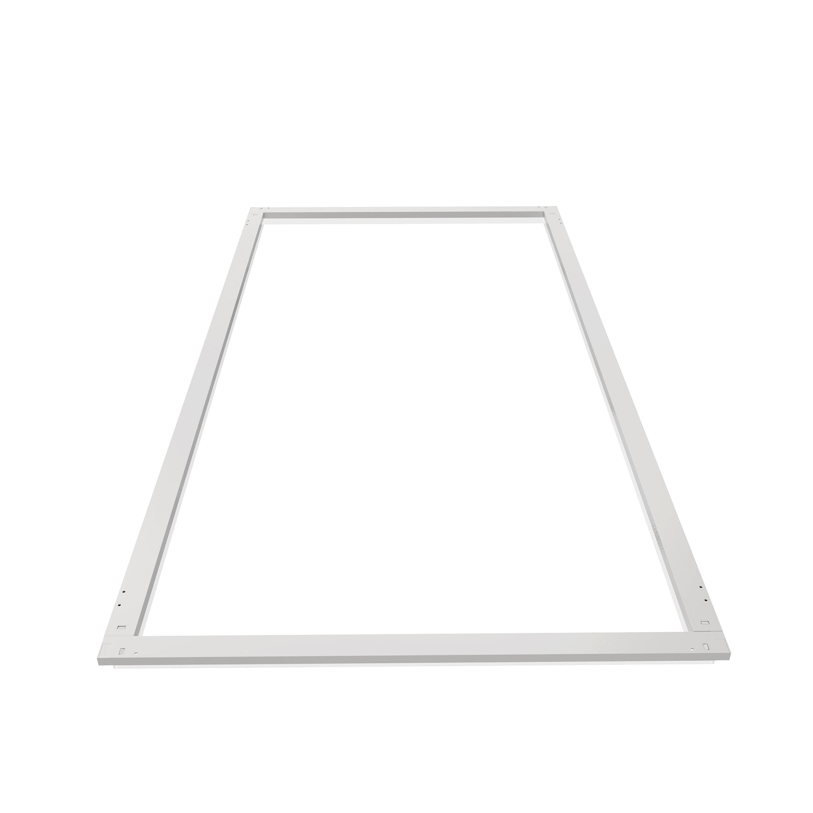 SFL02 2x4ft surround frame LED light low-angle perspective highlighting ultra-slim profile