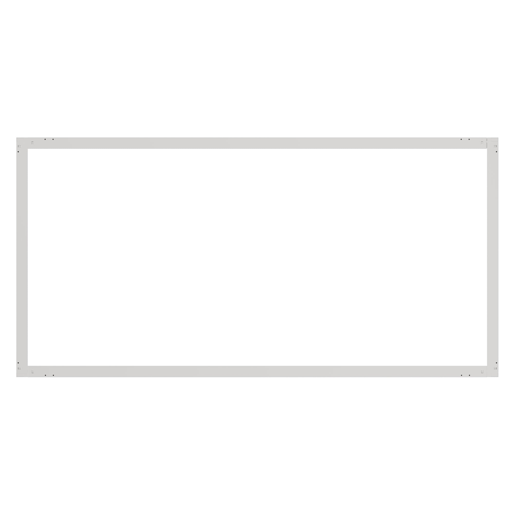 SFL02 2x4ft surround frame LED light front view with minimalist rectangular frame design