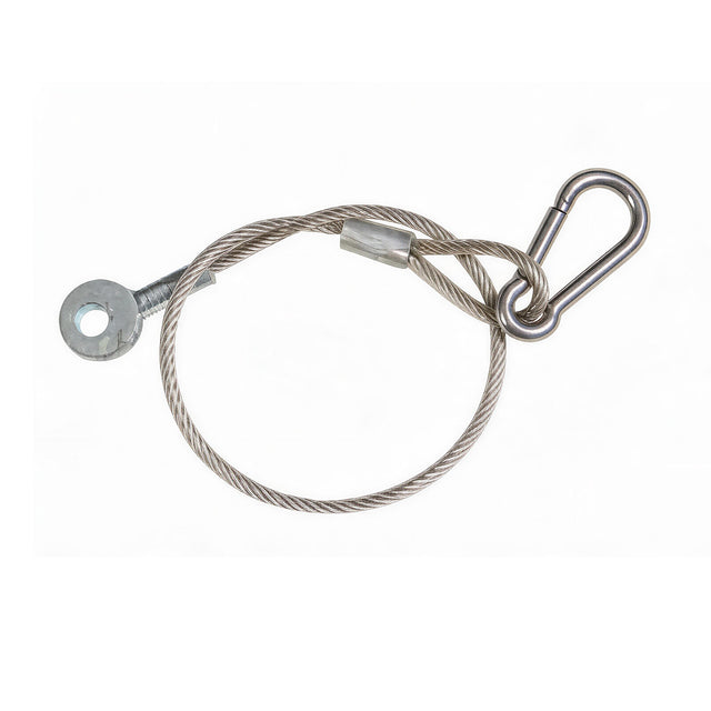 Safety rope for secure LED high bay light installation