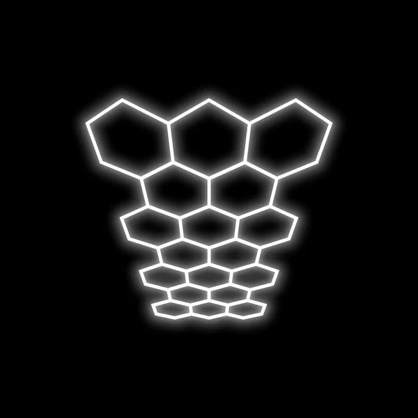 Hyperlite Hexagon Garage Light 18 Grids- Hexagon Grid Design