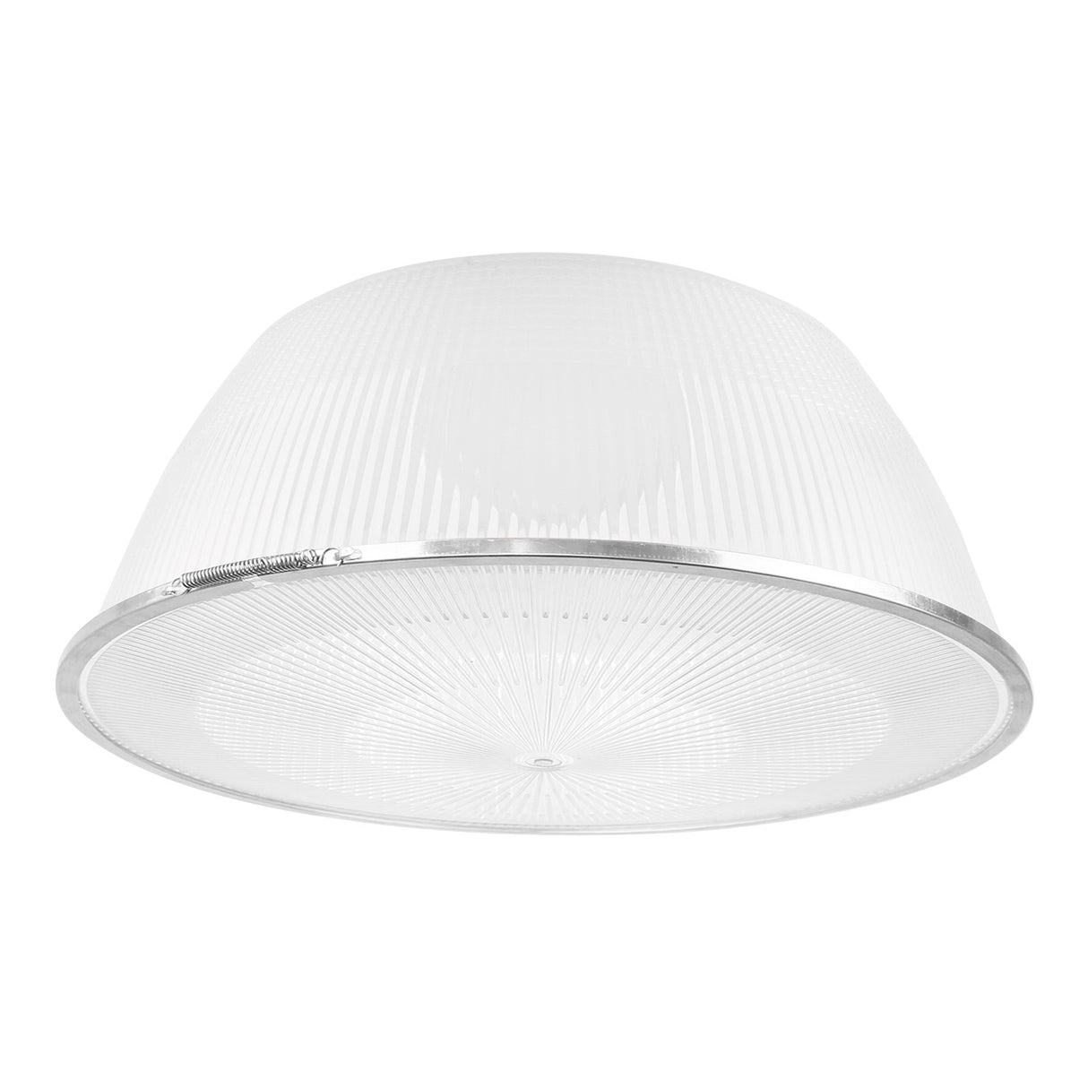 Small polycarbonate refractor with drop lens for LED high bay light