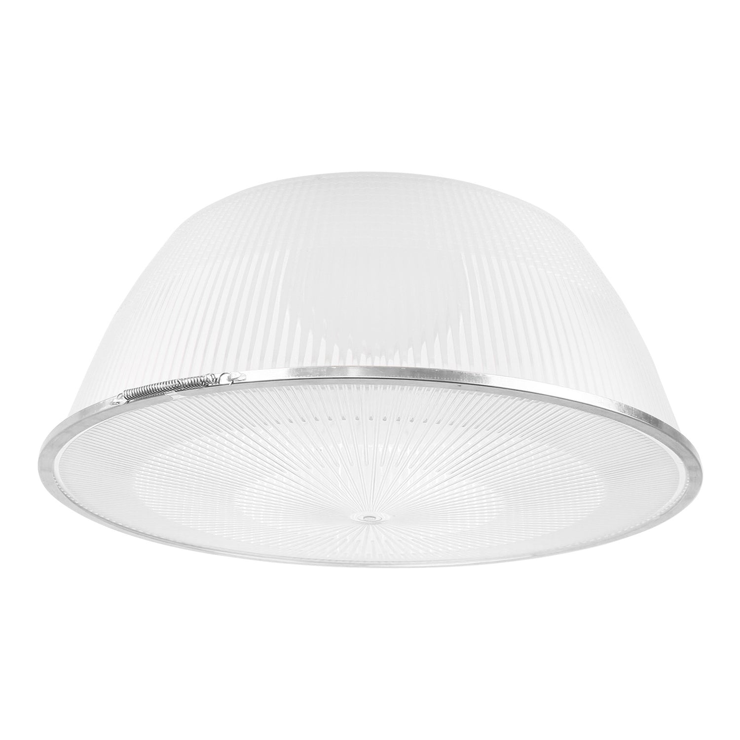 Small polycarbonate refractor with drop lens for LED high bay light