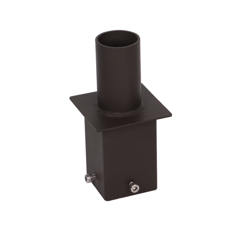 Black tenon adapter for XALH series parking lot light