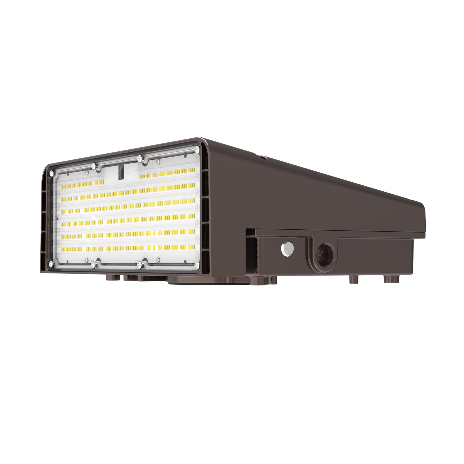 WP02 100W LED Wall Pack Light Installation Angle View