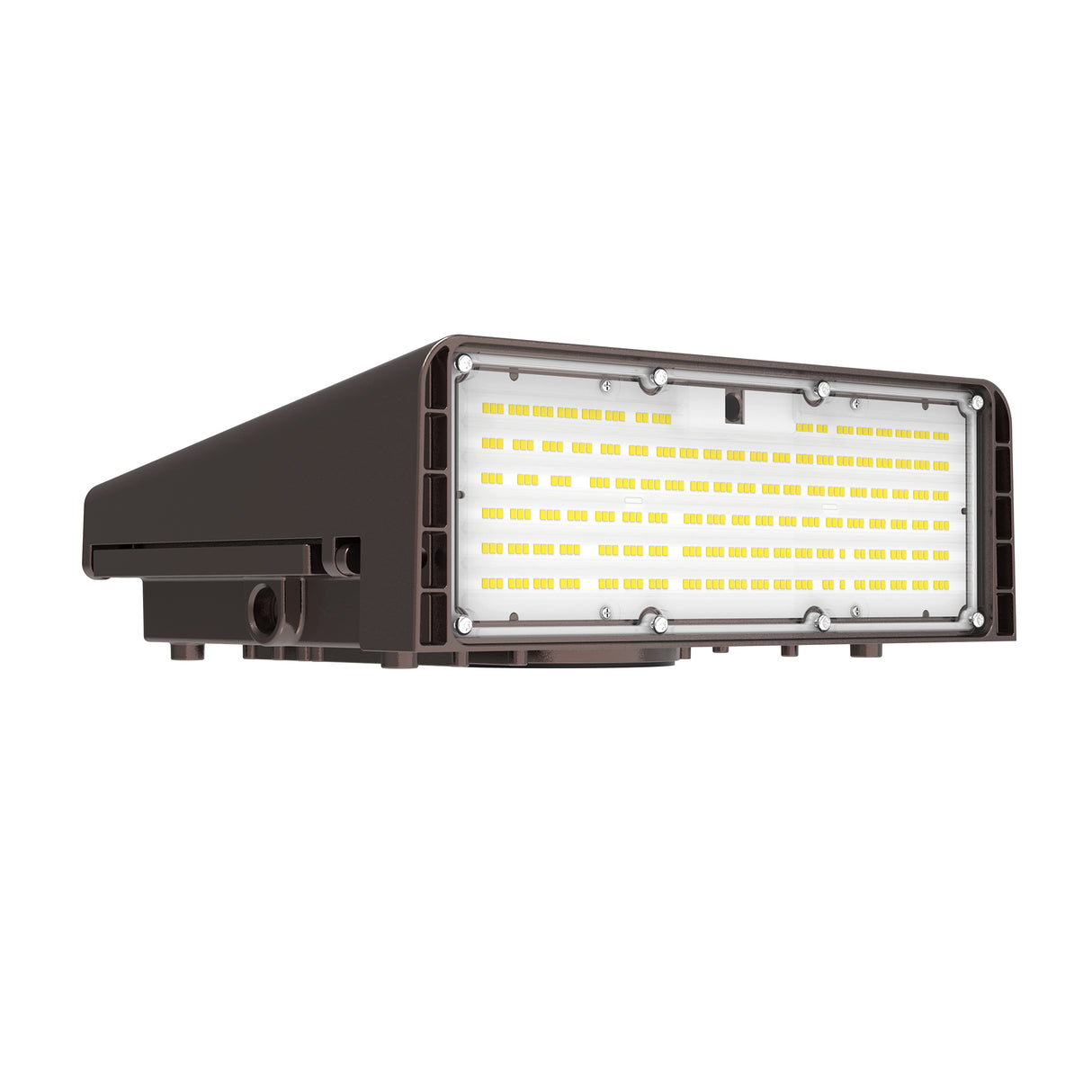 WP02 100W LED Wall Pack Light Front Close-Up