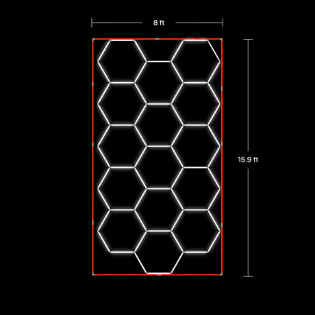 Hexagon garage lights