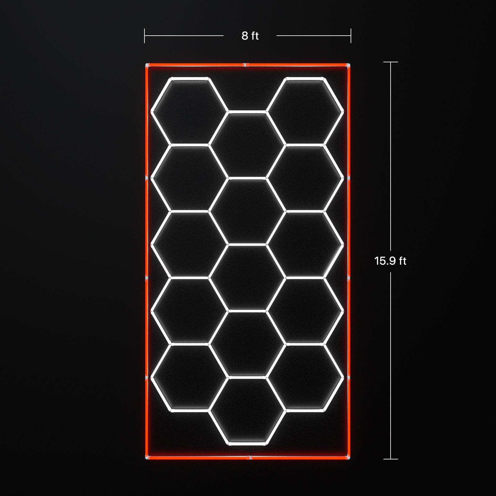 Hexagon garage lights