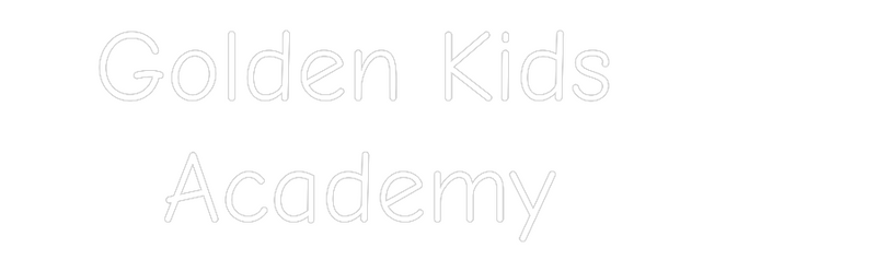 Golden Kids Academy neon sign product