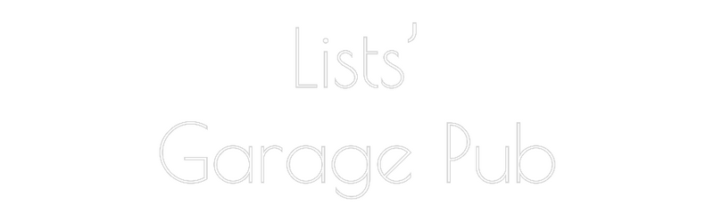 Garage Pub Neon Sign - Custom Text Design
