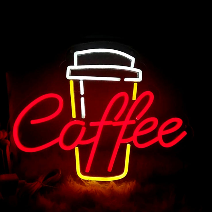 Coffee Cup Neon Sign | Bright Cafe Decor – Hyperlite