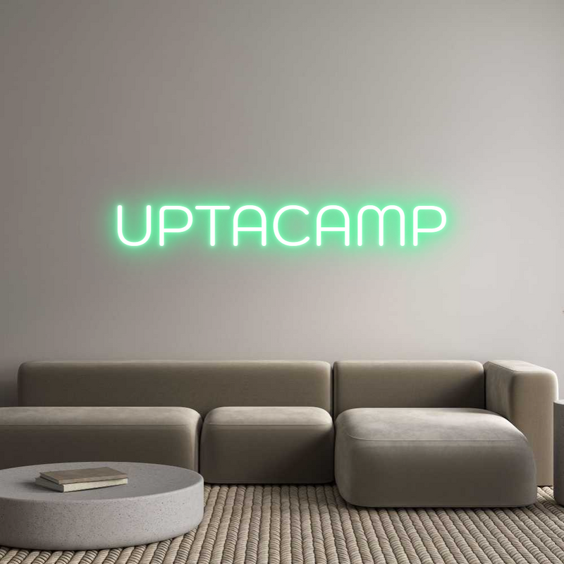 UPTACAMP neon sign, green neon light for custom decoration