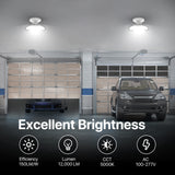 LED garage light with excellent brightness.