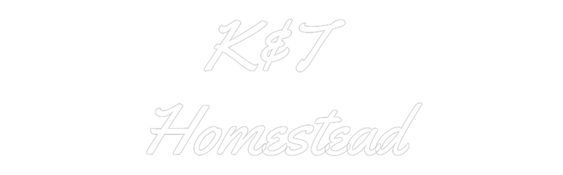 K&T Homestead neon sign design