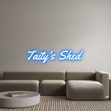 Custom Neon Light Taity's Shed