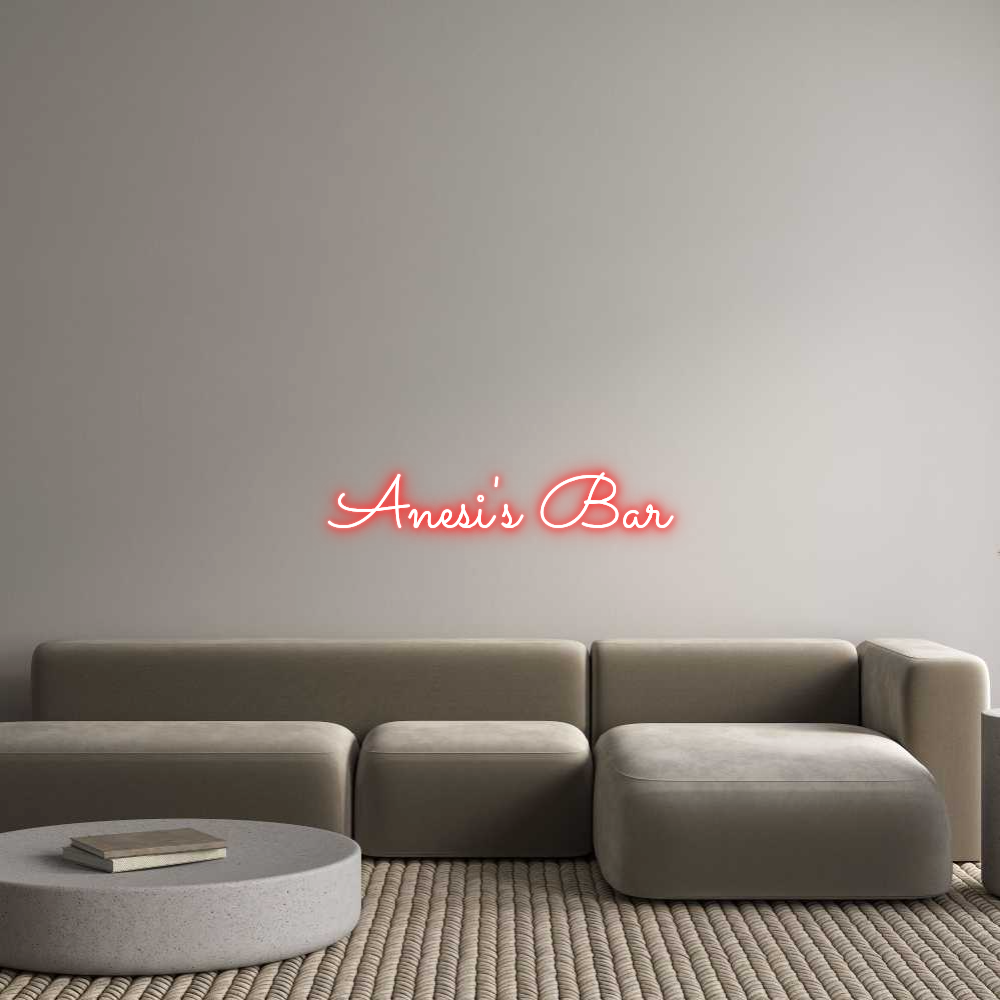 Custom Neon Light Anesi's Bar
