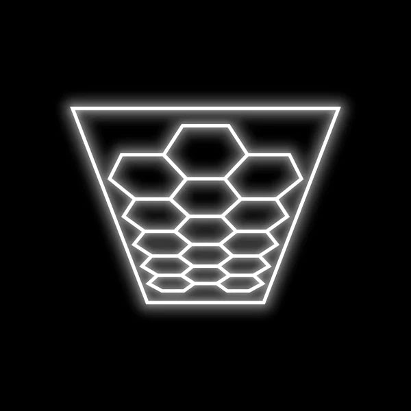 Hexagon Garage Light 15 Grids Panel Design