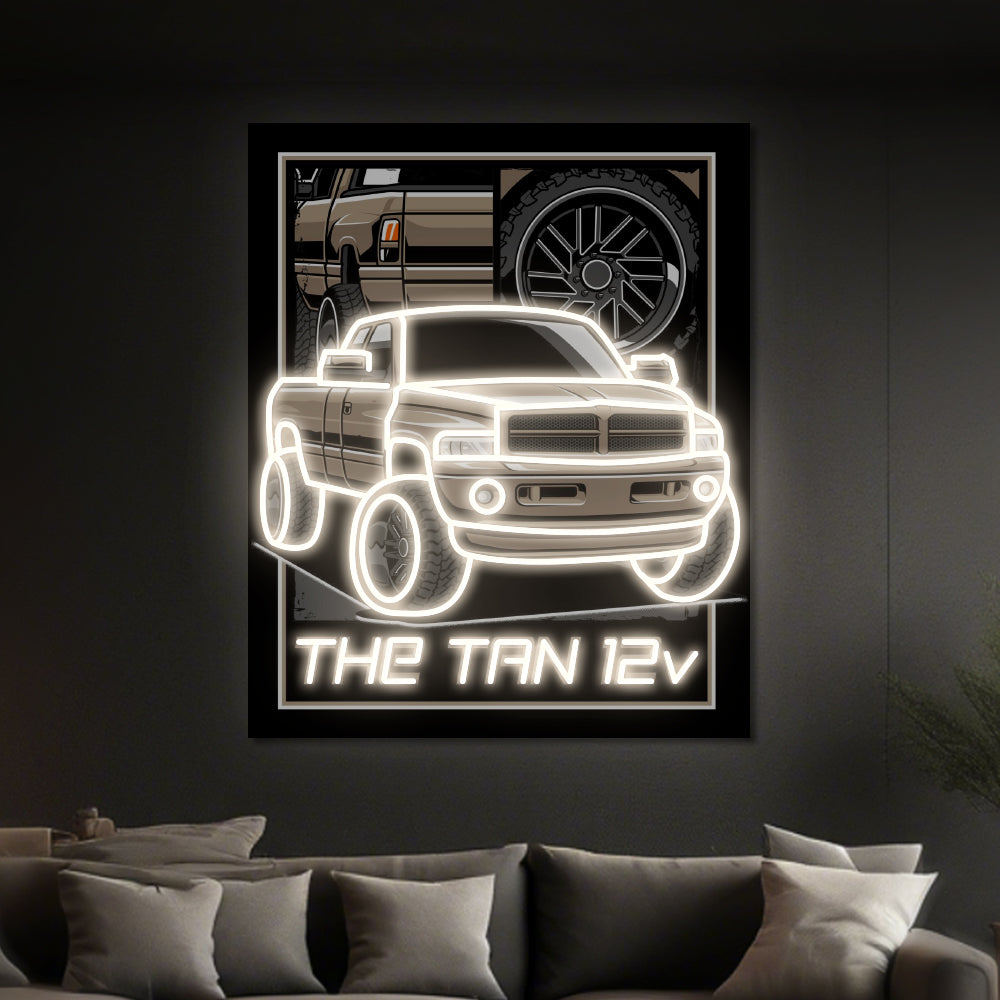 Tan Truck Neon Light | 12V LED Art – Hyperlite