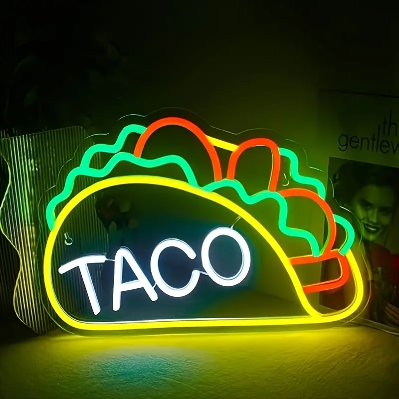 Colorful Taco Neon Light for vibrant decor.