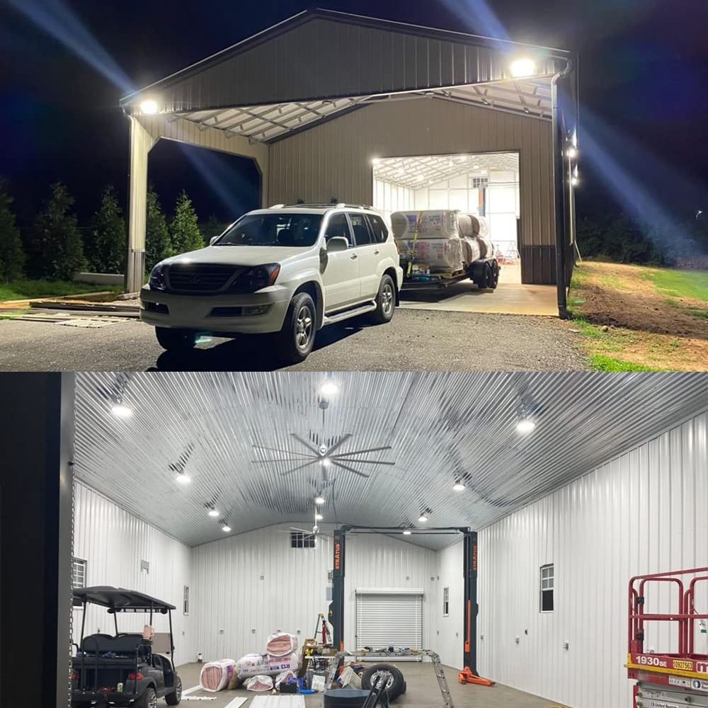 outdoor pole barn lights application
