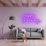 Happy Birthday LED Neon Sign